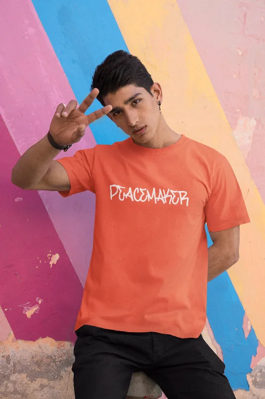 Peacemaker Printed Tshirt by UQ(Sunset) Casual Button-Up Short Tee