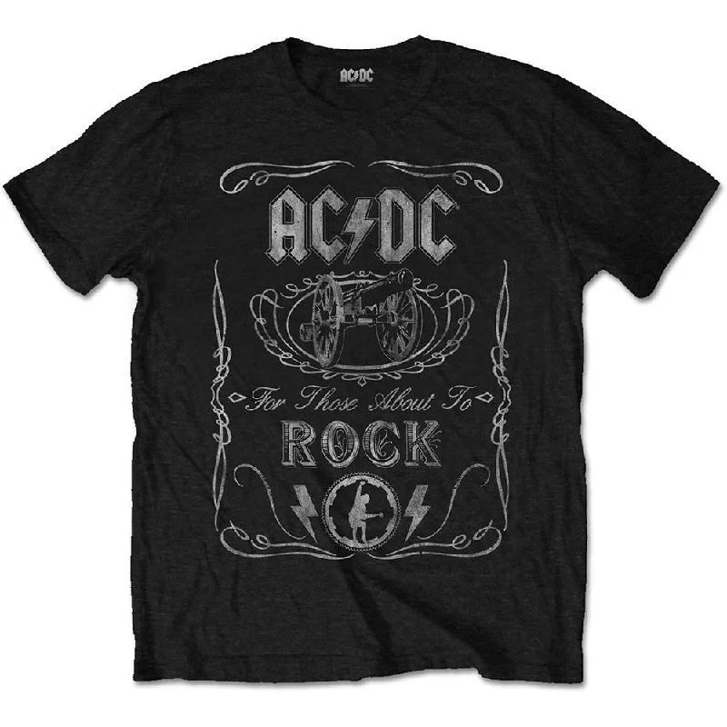 AC/DC | Official Band T-Shirt | Cannon Swig Vintage Hooded Caped Shawl Collar