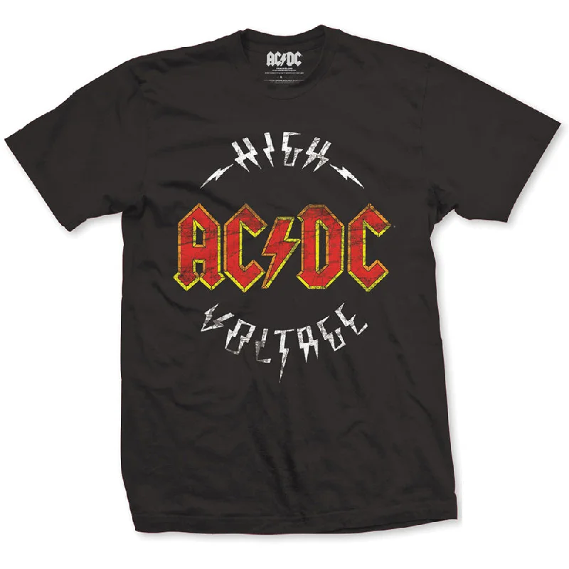 AC/DC | Official Band T-Shirt | High Voltage Anti-Pilling Machine Wash Handmade