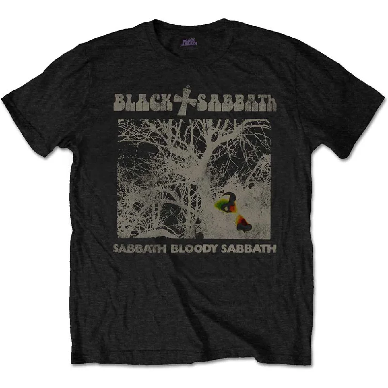 Black Sabbath | Official Band T-Shirt | Sabbath Bloody Sabbath Vintage Handmade Hand-knitted Hand-woven