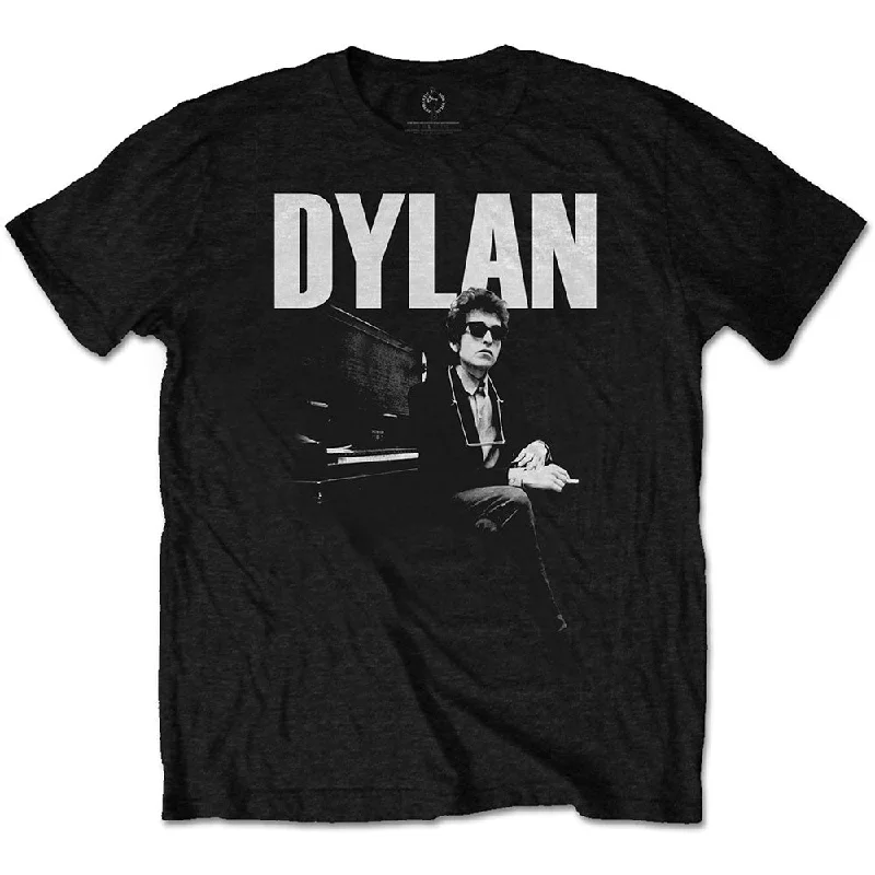 Bob Dylan | Official Band T-Shirt | At Piano Layered Multi-layer Single Layer