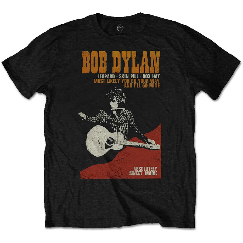 Bob Dylan | Official Band T-Shirt | Sweet Marie Fitted T-Shirt Seamless Stretchy