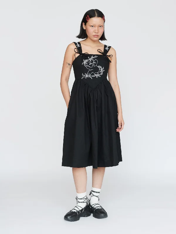 Climbing Koala Midi Dress Trendy Midi Dress with Belt