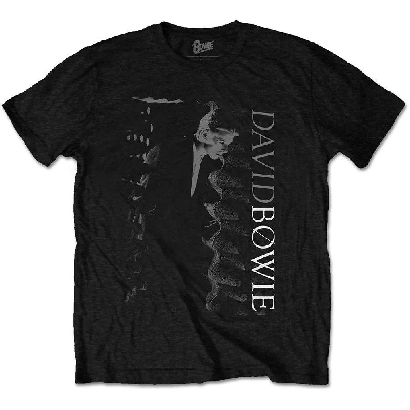 David Bowie | Official Band T-Shirt | Distorted Sequined Glittery Shiny