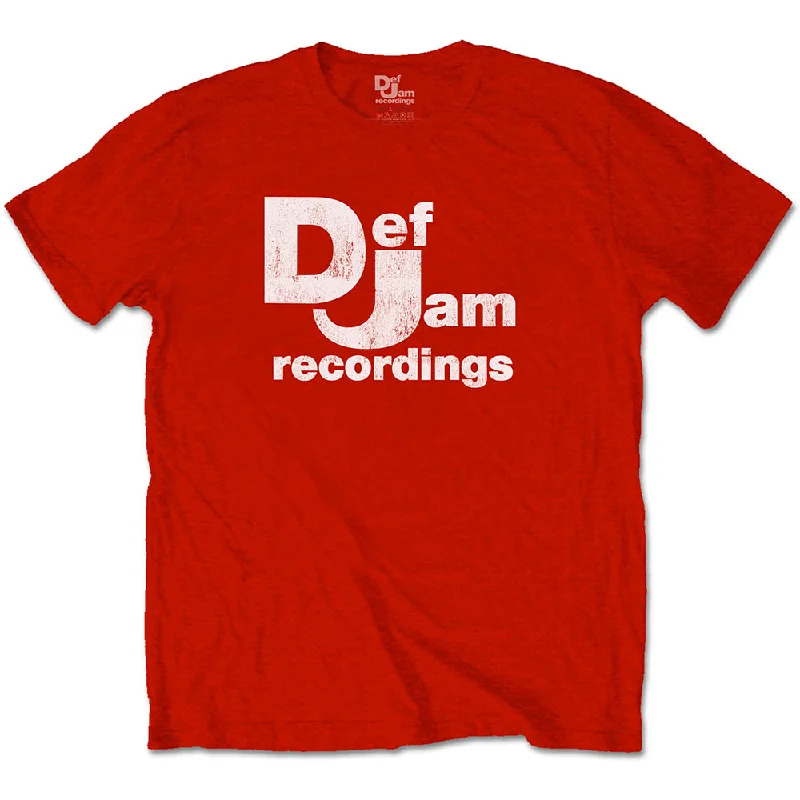 Def Jam Recordings | Official Band T-Shirt | Classic Logo Polka Dot Checkered Tartan