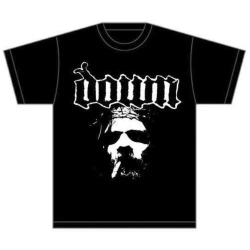 Down | Official Band T-Shirt | Face Chenille Blend Fleece Blend Nylon Blend