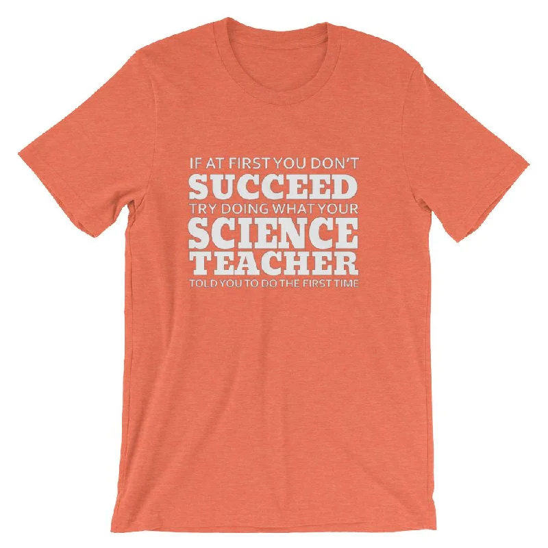 Funny Science Teacher Lesson Short-Sleeve Unisex T-Shirt Front Pockets Side Pockets Patch Pockets