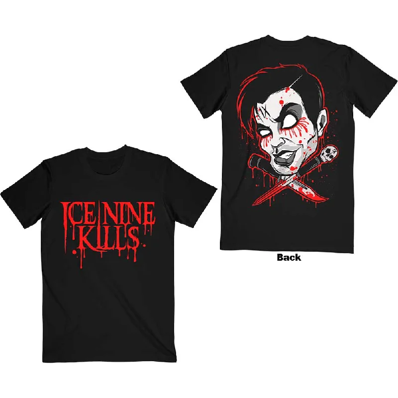 Ice Nine Kills | Official Band T-shirt | Cross Swords (Back Print) Knit Fabric Woven Fabric Fleece Fabric