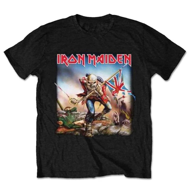 Iron Maiden | Official Band T-Shirt | Trooper Fleece Nylon Spandex