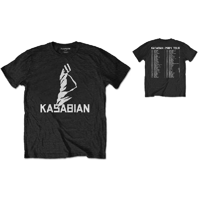 Kasabian | Official Band T-Shirt | Ultra Face 2004 Tour (Back Print) Fashionable Trendy Casual