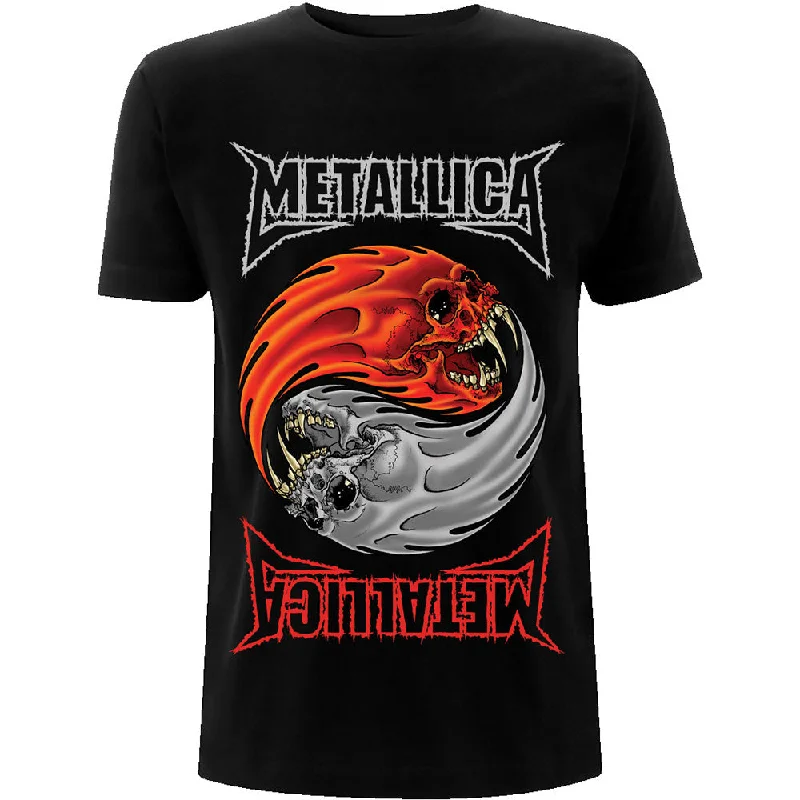 Metallica | Official Band T-Shirt | Yin Yang Hooded Caped Shawl Collar