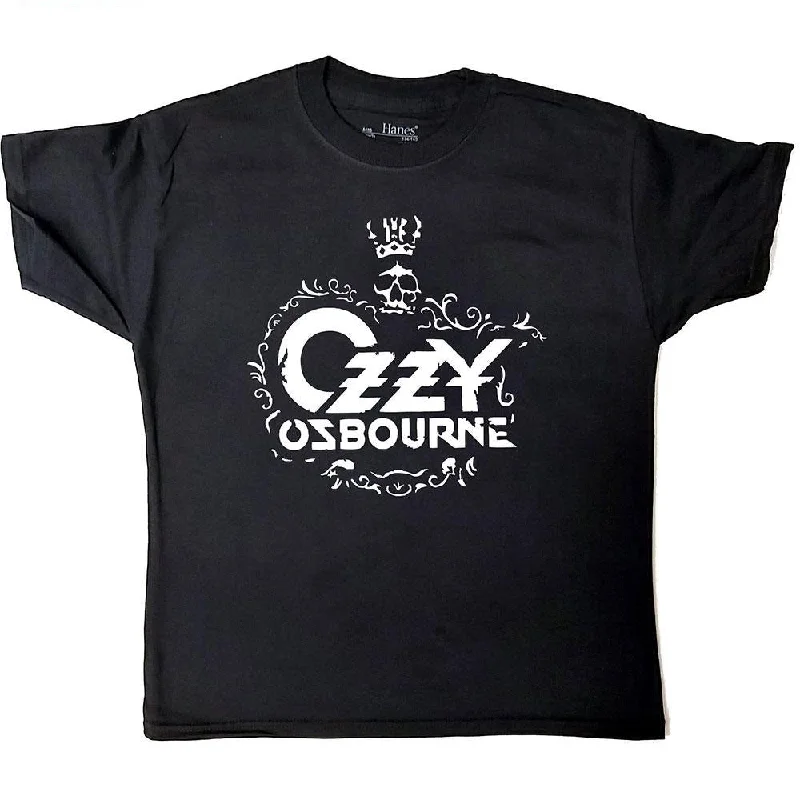 Ozzy Osbourne Kids T-Shirt: Logo Mesh Canvas Denim