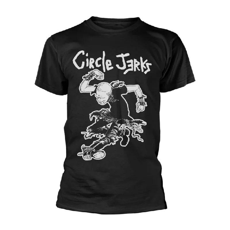 Circle Jerks Unisex T-shirt: I'm Gonna Live (Black) Collared Crew Neck Turtle Neck