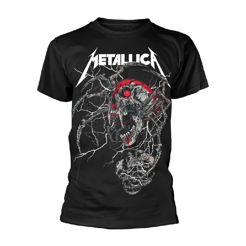 Metallica Unisex T-shirt: Spider Dead Houndstooth Herringbone Solid