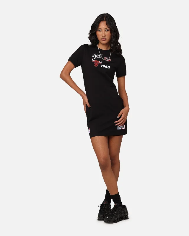 Pro Standard Women's Chicago Bulls Bodycon Mini Dress Black Trendy Bodycon Mini Dress