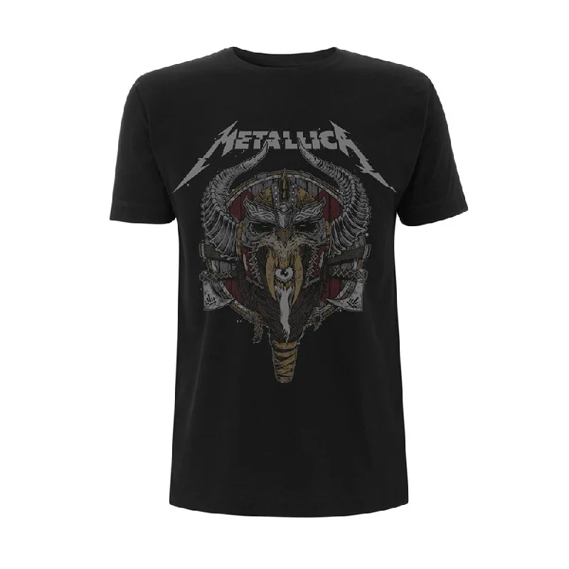 Metallica Unisex T-shirt: Viking Spandex Blend Rayon Blend Denim Blend