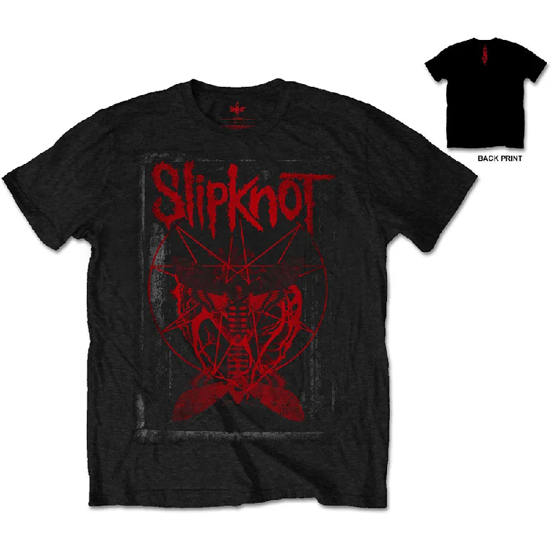 Slipknot | Official Band T-Shirt | Dead Effect (Back Print) Basic T-Shirt Crew Neck Short Sleeve