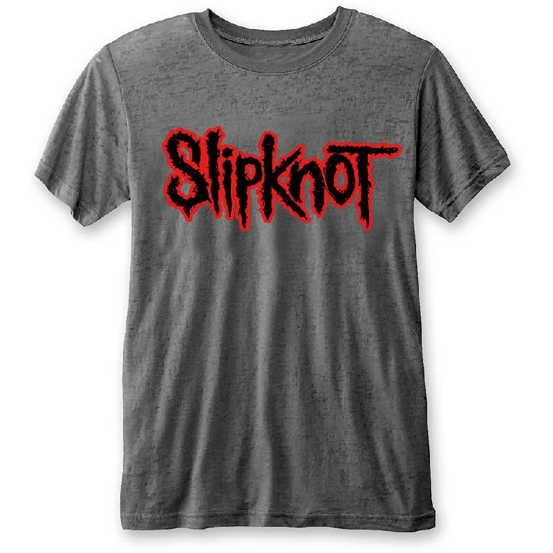 Slipknot | Official Band T-Shirt | Logo (Burn Out) Polka Dot Checkered Tartan