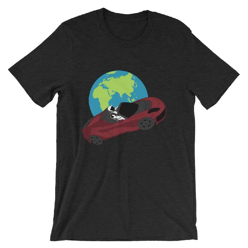 Starman T-Shirt - SpaceX Tesla Inspired Shirt for Science Nerds and Teachers Basic T-Shirt Crew Neck Short Sleeve