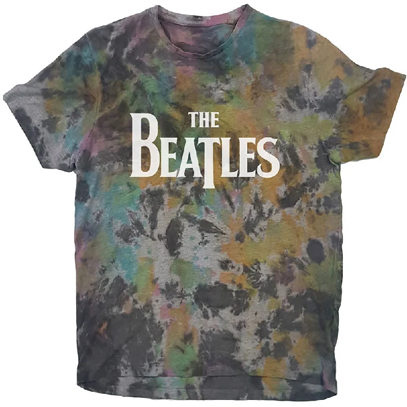 The Beatles | Official Band T-Shirt | Drop T Logo (Dip-Dye) Handmade Hand-knitted Hand-woven