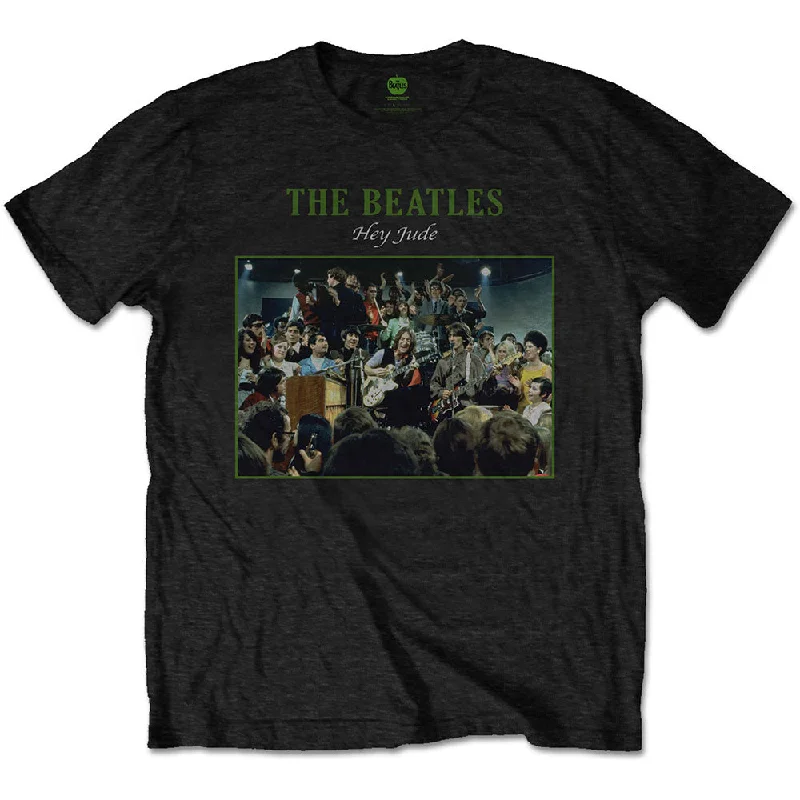 The Beatles | Official Band T-Shirt | Hey Jude Live Silk Blend Satin Velvet