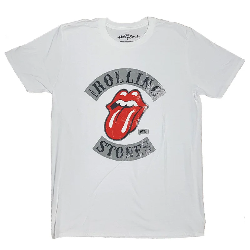 The Rolling Stones | Official Band T-Shirt | Distressed Tour 78 Fleece Fabric Down Fabric Feather Fabric