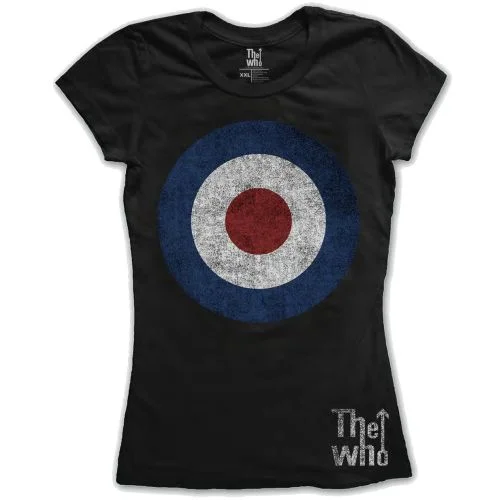 The Who Ladies T-Shirt: Target Distressed Casual Formal Business