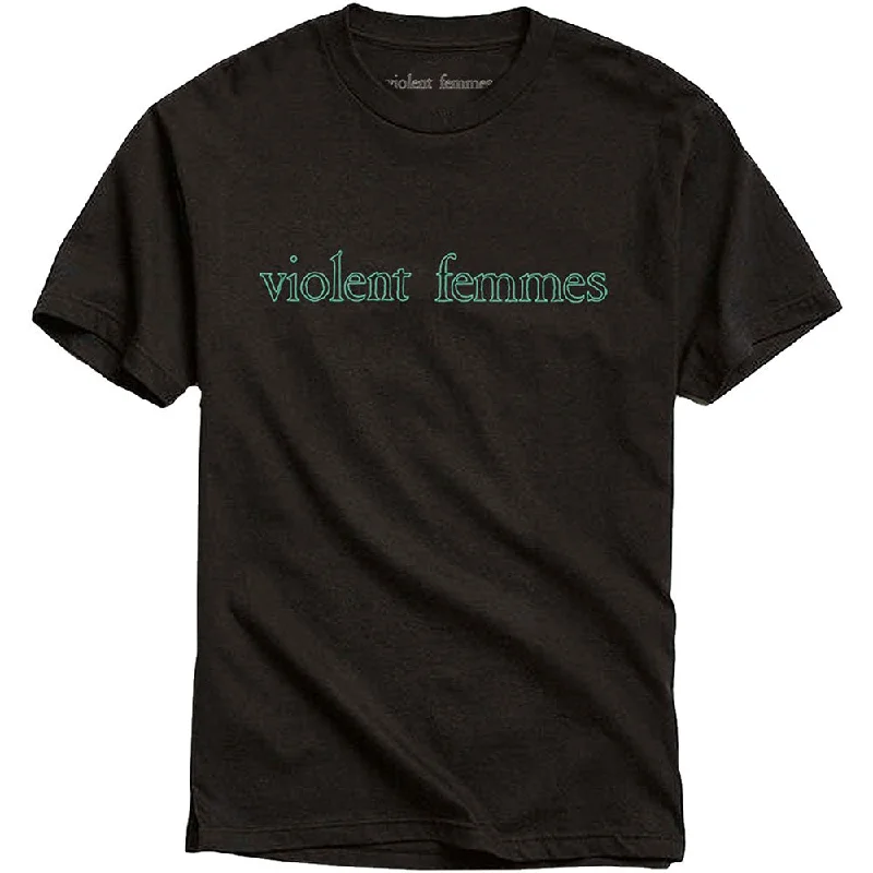 Violent Femmes | Official Band T-Shirt | Green Vintage Logo Chenille Fabric Brocade Fabric Lace Fabric