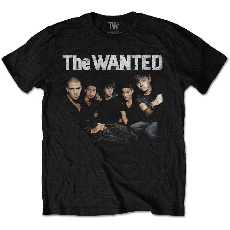 The Wanted | Official Band T-Shirt | Retro Mesh Blend Leather Blend Suede Blend