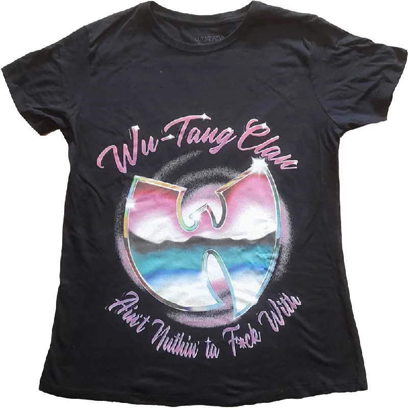 Wu-Tang Clan Ladies T-Shirt: Ain't Nuthin' Ta F' Wit Iron Safe Non-Iron Wrinkle Free