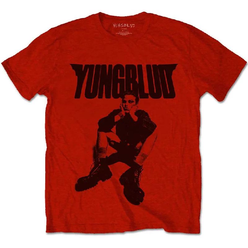 Yungblud | Official Band T-Shirt | R-U-OK? (Back Print) Polka Dot Checkered Tartan