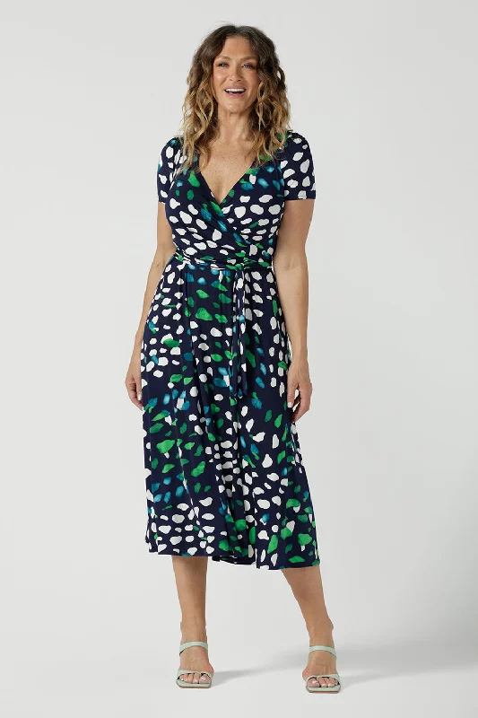 Alexis Dress in Green Mariposa
