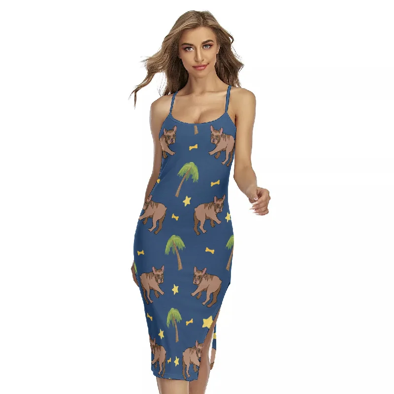 ZOE - Women's Back Cross Cami Dress