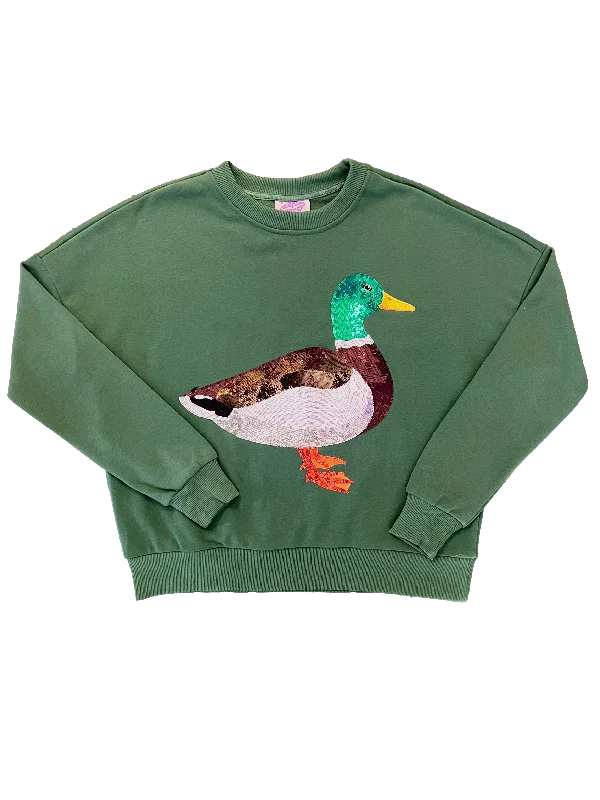 Marvelous Mallard Sweatshirt Hoodie with V-Neck Classic Versatile