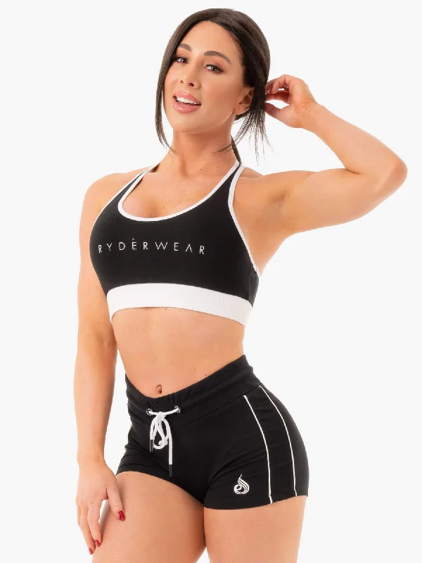 Track Sports Bra - Black Classic Wire-Free Bra