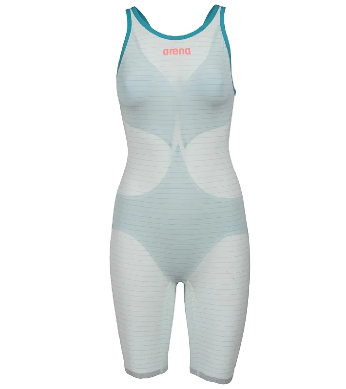 Arena Women's Powerskin Carbon Air2 SL Limited Edition Open Back Tech Suit Swimsuit Soothing Sea Classic Two-Piece Bikini