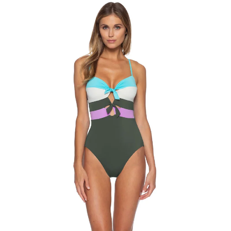 Becca Circuit Eleanor One Piece Womens Swimsuit Classic Sporty Swimsuit