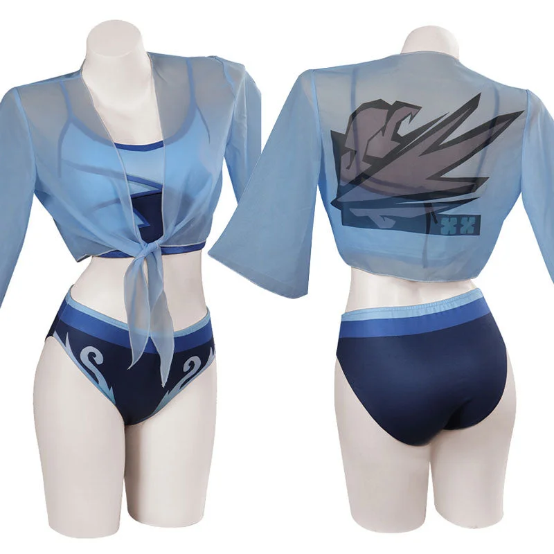 Game Valorant Jett Swimsuit Cosplay Costumes Elegant Swimsuit Bottoms