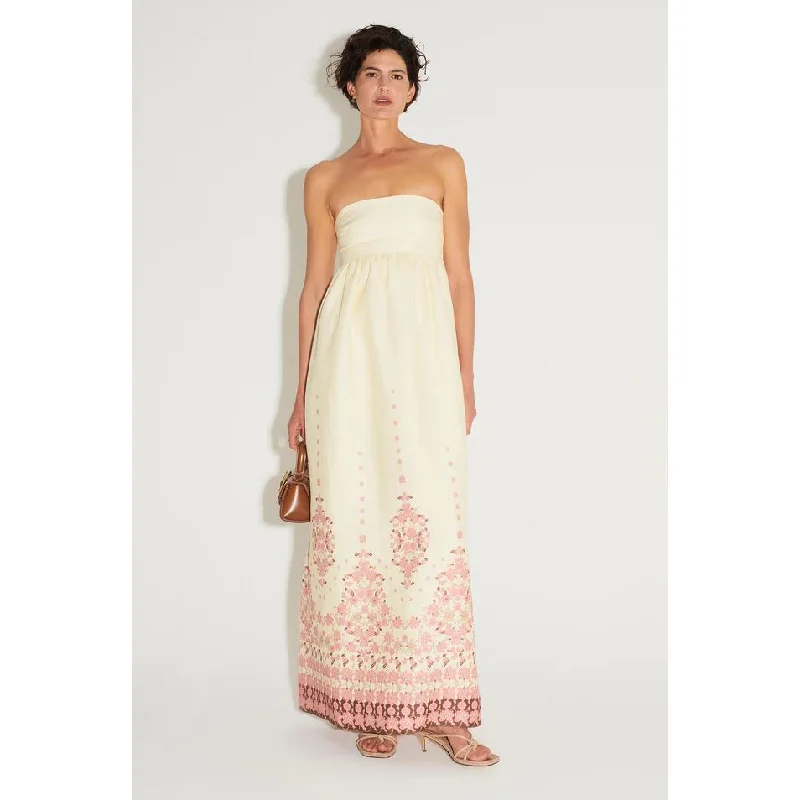 Hansen & Gretel Akacia Maxi Dress - Cream Empress Cozy Spaghetti Strap Maxi Dress