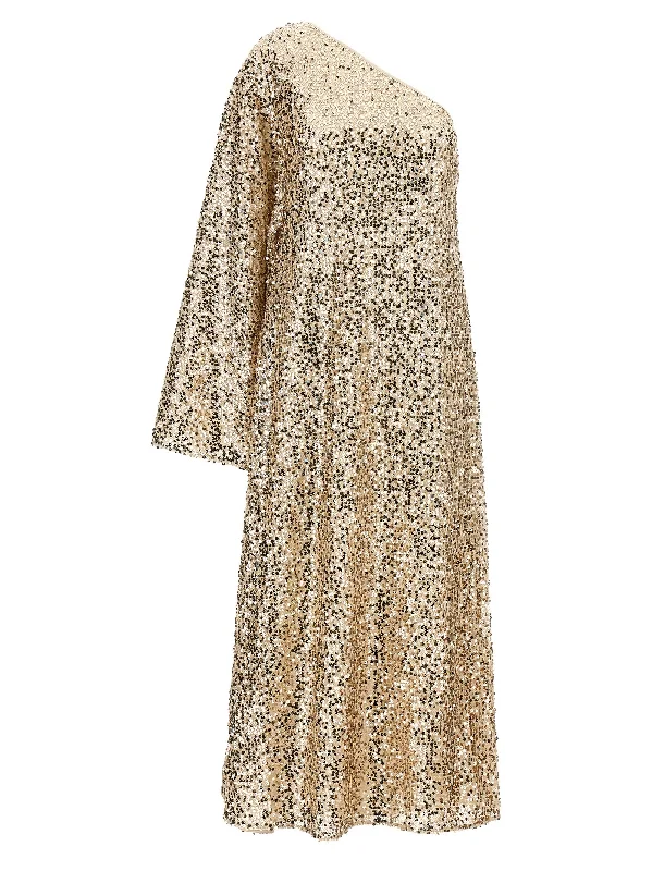 Net Sequins Maxi Dress Stylish Button-Up Maxi Dress