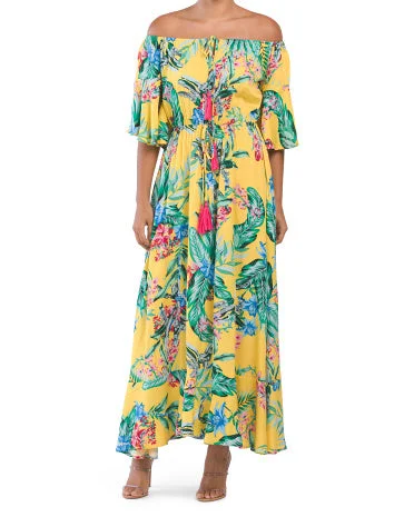 Yellow Multi Maxi Dress Comfortable Fitted Maxi Dress