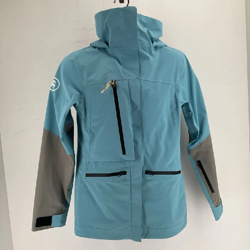 Backcountry Women's Hardshell Jacket Zip Front Button Front Snap Front