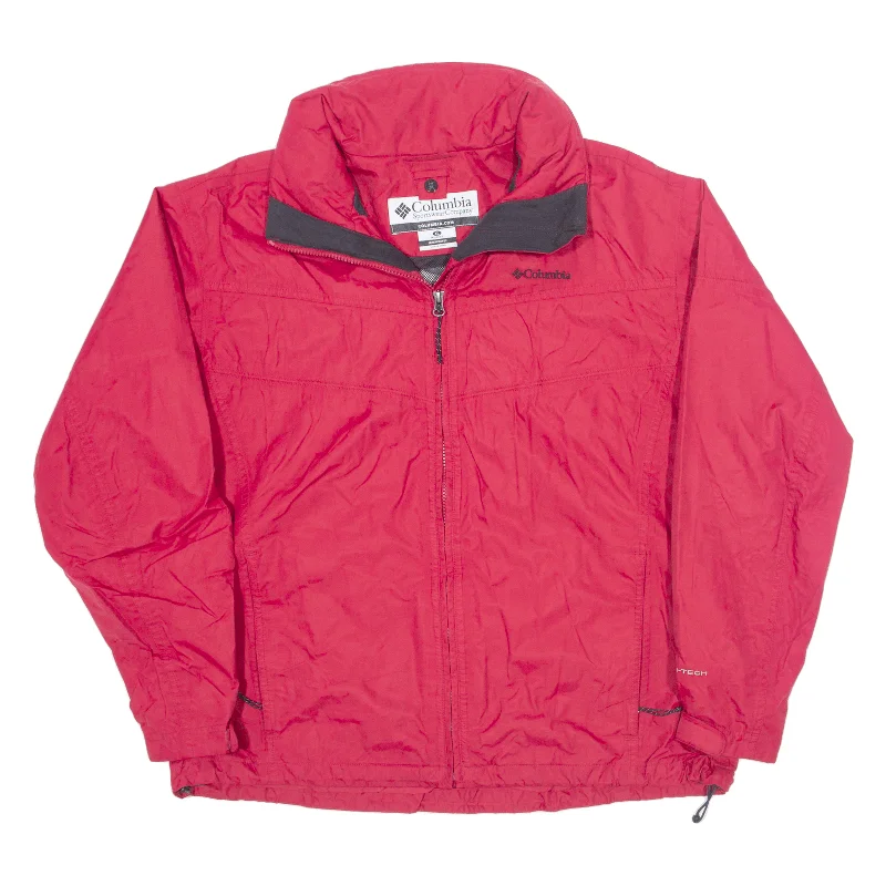 COLUMBIA Womens Jacket Red XL V-Neck Jacket Boat Neck Jacket Square Neck Jacket