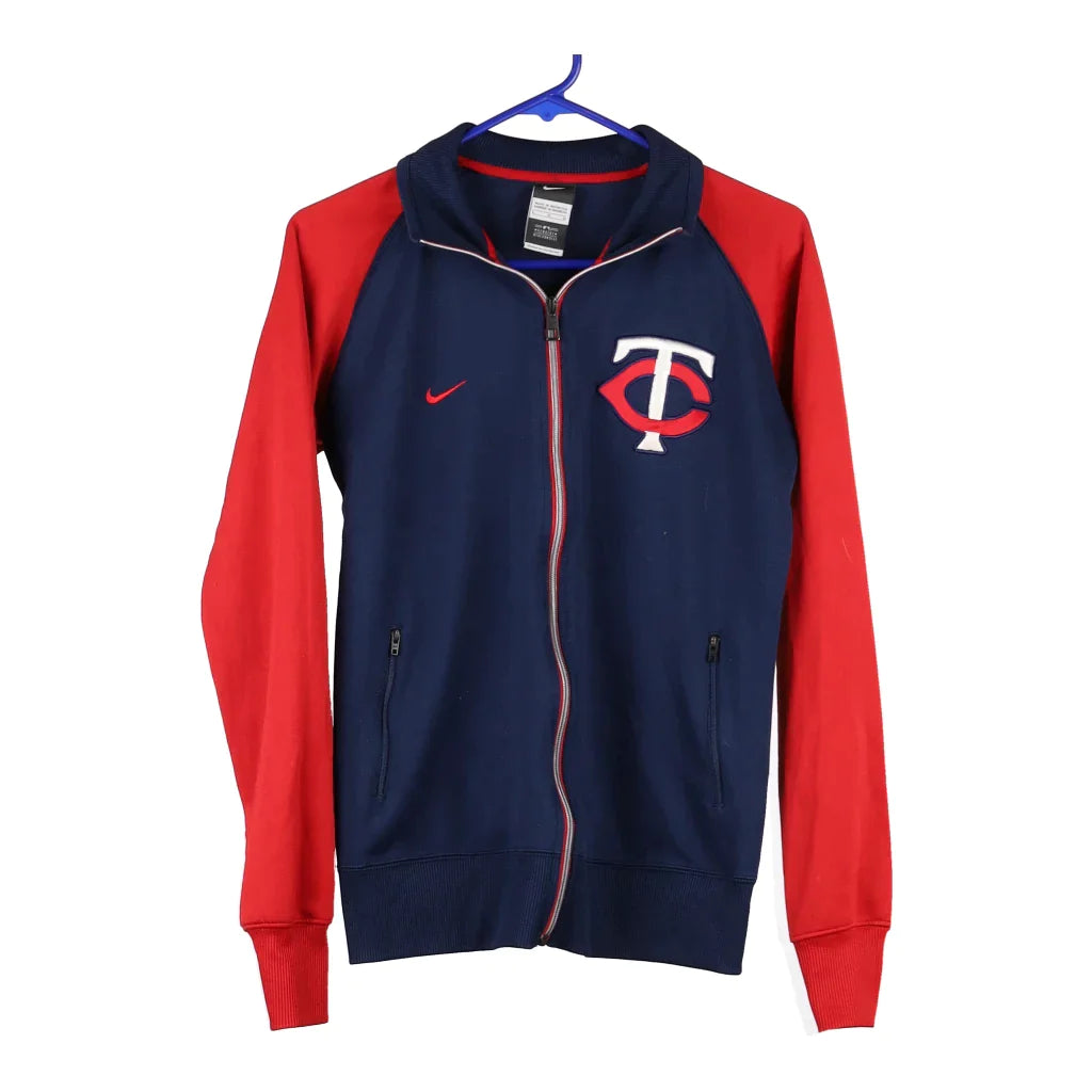 Minnesota Twins Nike MLB Track Jacket - Large Blue Polyester Fleece Jacket Down Jacket Parka