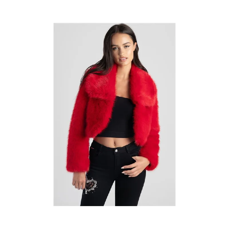 Sissyboy J30300 Full Fur Bolero Jacket Red Rayon Jacket Velvet Jacket Corduroy Jacket