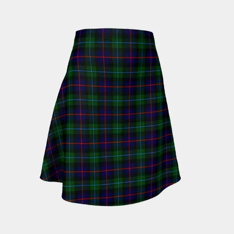 Campbell of Cawdor Modern Tartan Flared Skirt denim skirt durable