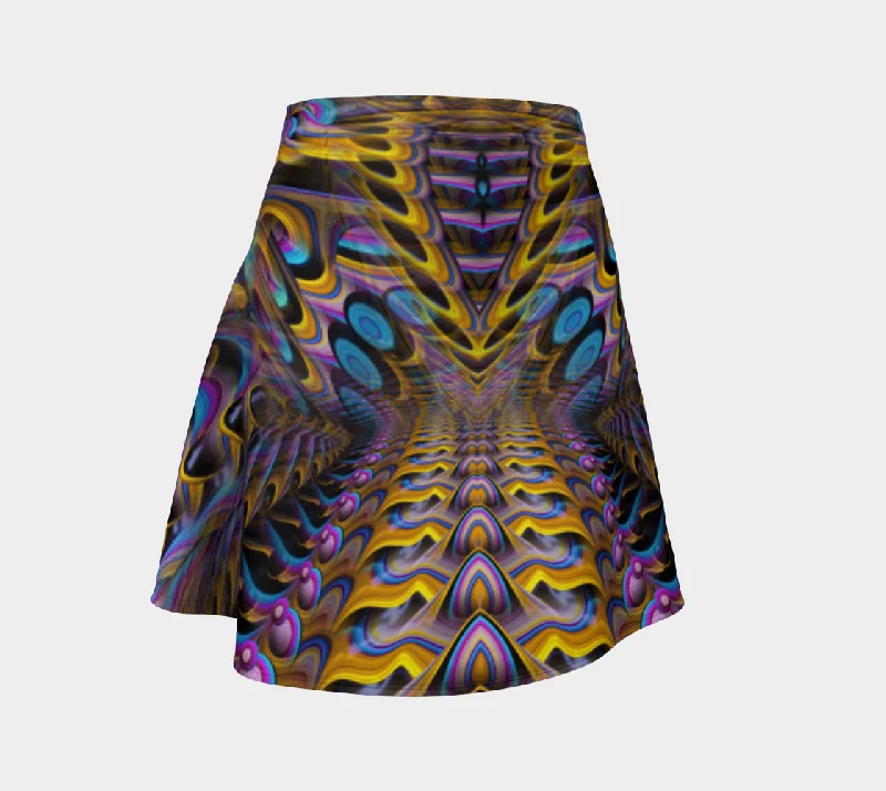 CANDYLAND FLARE SKIRT silk skirt sleek