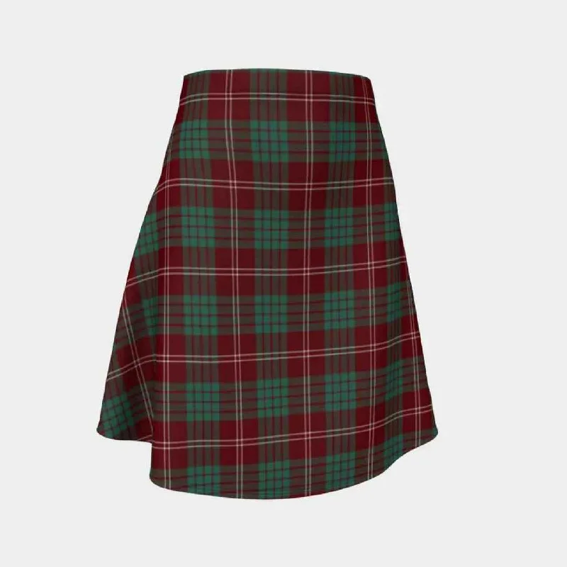 Crawford Modern Tartan Flared Skirt chiffon skirt lightweight