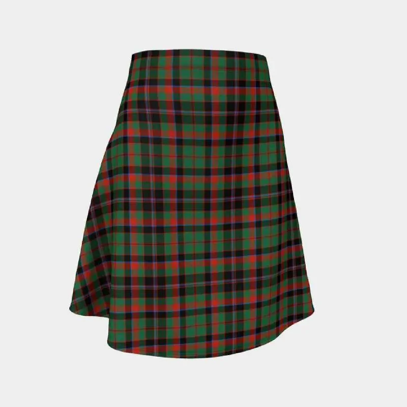 Cumming Hunting Ancient Tartan Flared Skirt wool skirt warm