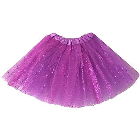 30cm Kiddies Lady Tutu Skirt dark Purple with Glitter maxi skirt elegant